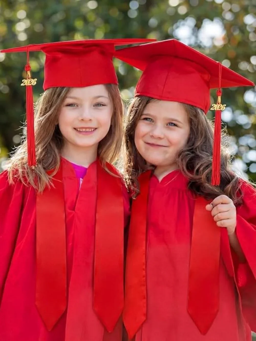 🎓12 Pairs/24 Pcs Child Size Preschool Graduation Cap and Stole Set Kindergarten